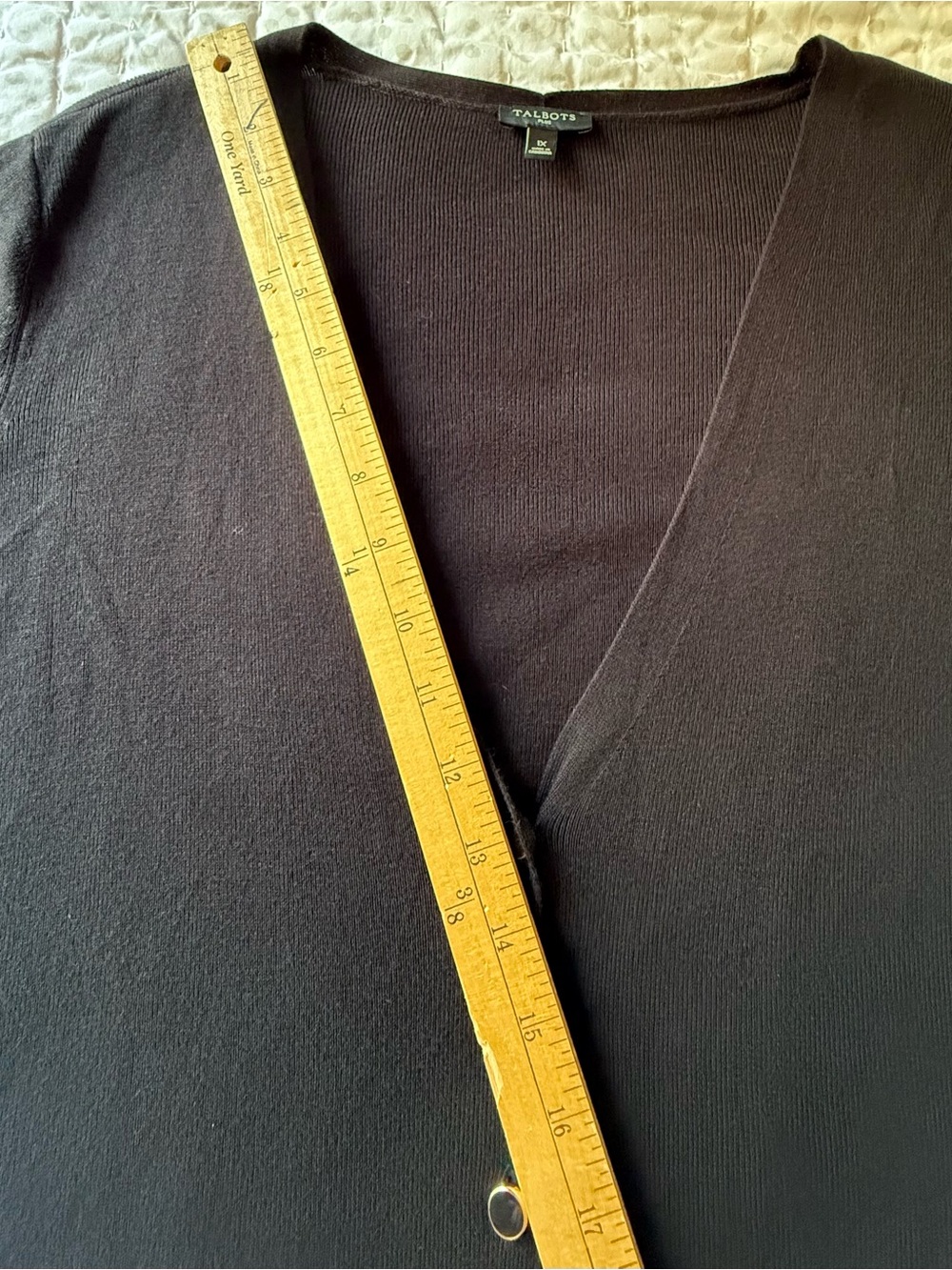 Talbots Black Cardigan - Picture 9 of 10